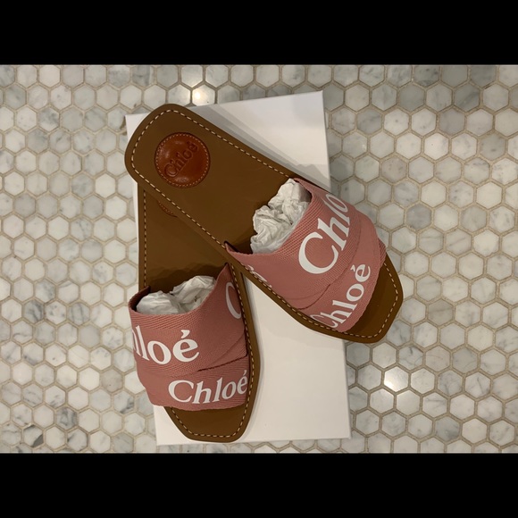 Chloe Shoes - NWT Chloe light pink size 38 ribbon sandal